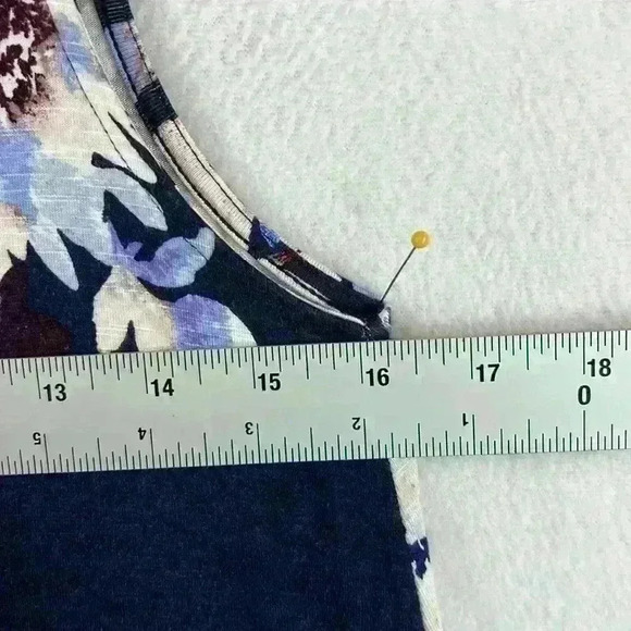 J Jill Women’s Maxi Dress Size XS Blue and White Rayon - Picture 7 of 7